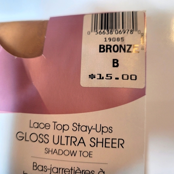 SILKS Lace Top Glossy Ultra Sheer Stay-Ups - Picture 2 of 4